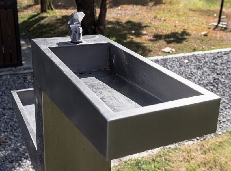 Clean and Restored Drinking Fountain